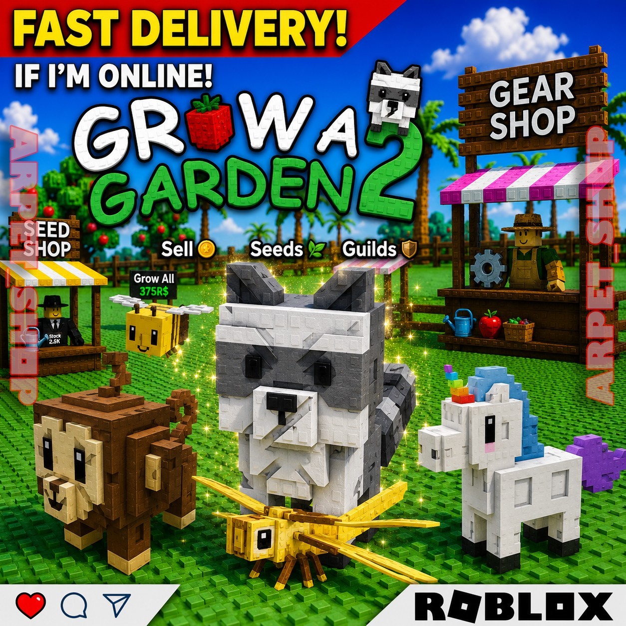 🪴Grow a Garden 2 | All Items, Seeds, Sheckles, Gamepass | GAG2 Fast & Easy