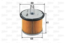 Kraftstofffilter Filtereinsatz VALEO für CITROËN ZX (N2)