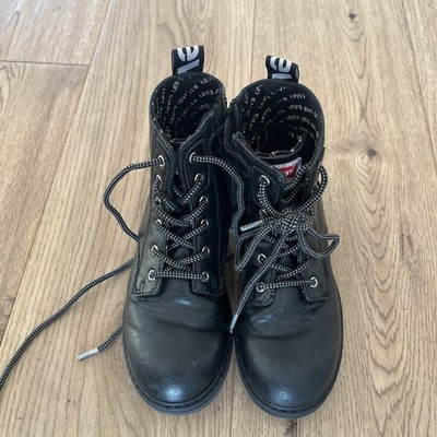 Levi's Schnürboots Mädchen Größe 32 Schwarz Schuhe Frühling Stiefel Boots Top