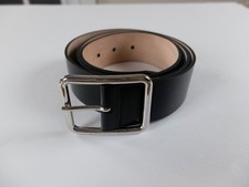 ALEXANDER MCQUEEN classic black leather belt Size 100 (best fits 38 inch waist)