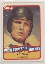 1989 Swell Football Greats YA Tittle #42 HOF 0l2
