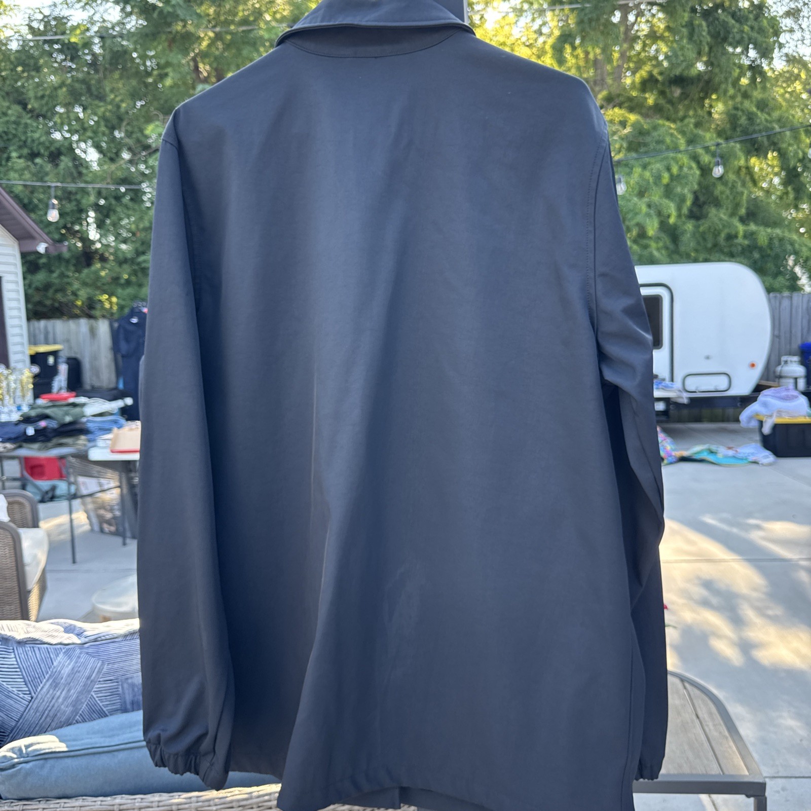 SACAI X NIKE Giacca Nike Air Jordan Uomo Taglia Large Nera 11 Space Jam 20° Anniversario Snap