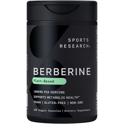 Berberine Herbal Ayurvedic Vegan Metabolic Health Support 1000mg (120 Capsules)