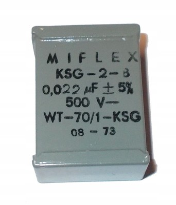 Miflex Vintage Micro Kondensator KSG-2-B 0,022uF 500V 1 Stück