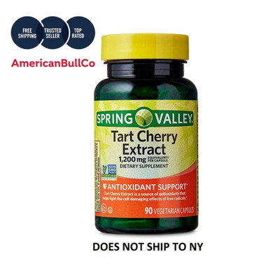 Spring Valley Tart Cherry Extract 1200mg 90 Capsules Antioxidant Support