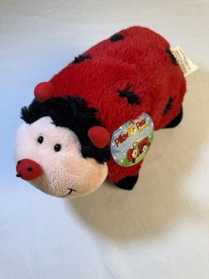 Pillow Pets Ladybug 11  Stuffed Animal Pee-wees Ms. Lady Bug Plush Toy  2010 NWT