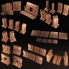 Modular Dungeon Tiles Set - Resin OpenLOCK Terrain Pieces