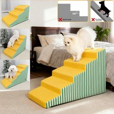 Dog Stairs for Small Dogs 3/4/5 Step Dog Ramp for Bed Couch with Non-Slip Bottom