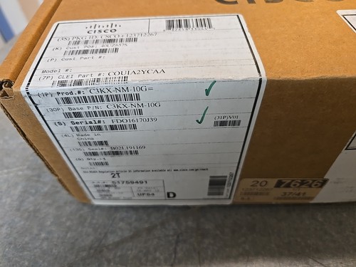 NIB Cisco C3KX-NM-10G 4 Port 10GbE Network Module - Picture 3 of 10