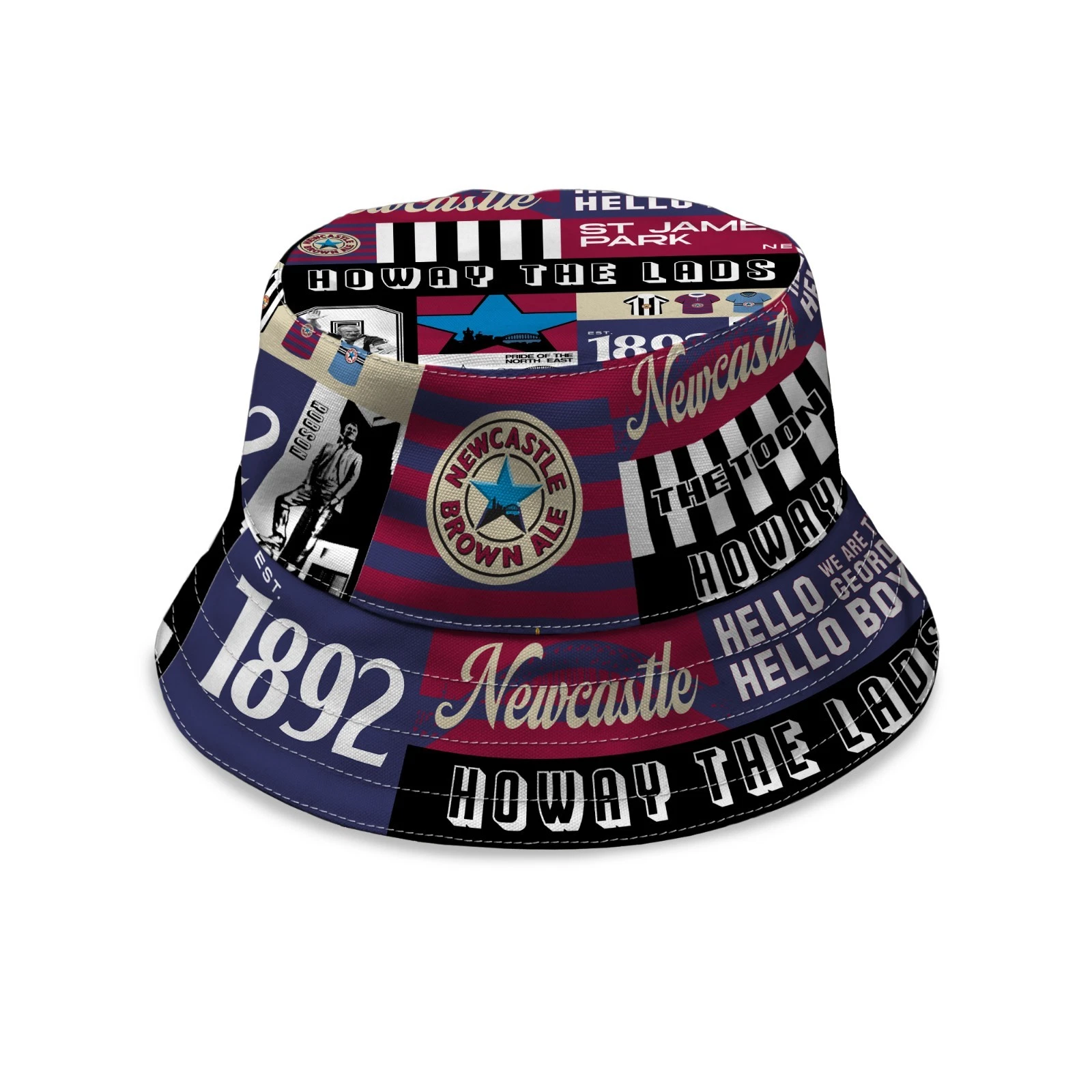 Newcastle History Montage - Multicoloured - Bucket Hat
Opens in a new window or tab