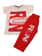Boys Cotton T Shirt Pajama Set Kids Casual Summer Wear