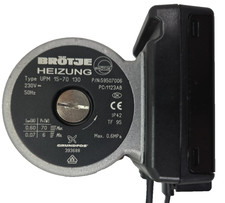 Brötje Grundfos Heizungspumpe UPM 15-70 130mm P/N:59507006 Pumpe neue Dichtungen