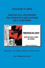 Saggio sul pensiero filosofico e religioso del Fascismo by Stefano Fiorito (Ital