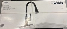 KOHLER Tyne Single-Handle Pull-Down Sprayer Kitchen Faucet in Matte Black