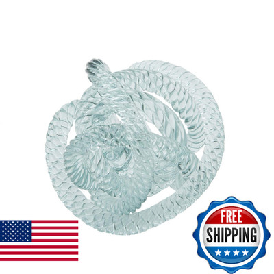 Beachcombers Small Light Blue Glass Rope Knot Coastal Beach Nautical Decor Decor