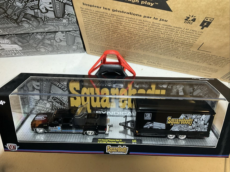 M2 Machines 1973 Chevy Cheyenne Super 30 GMC Sierra Grand Syndicate Squarebody - Image 2 of 4