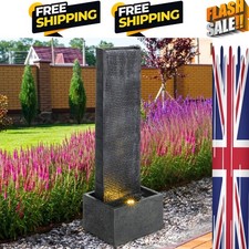 Outdoor Wall Standing Fountain Water Feature Fountain Stone, 34 cm W x 22 cm ...