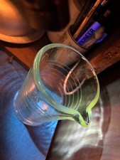 Vintage Kodak Graduated 16-oz Glass Measuring Beaker and Small Uranium Green Gla