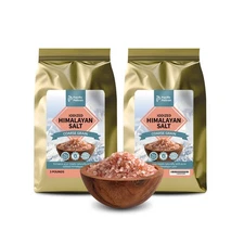 Pacific Pelican Iodized Himalayan Pink Salt | Coarse Grain, 3 lbs | Pack of 2