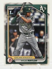 Myles Naylor 2024 Bowman Prospects #BP-136 Oakland Athletics