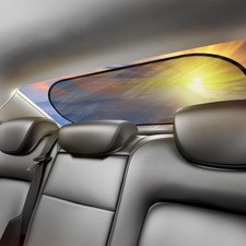 Car Sun Shade for Back Window, Static Cling UV Protection Black - Static Cling