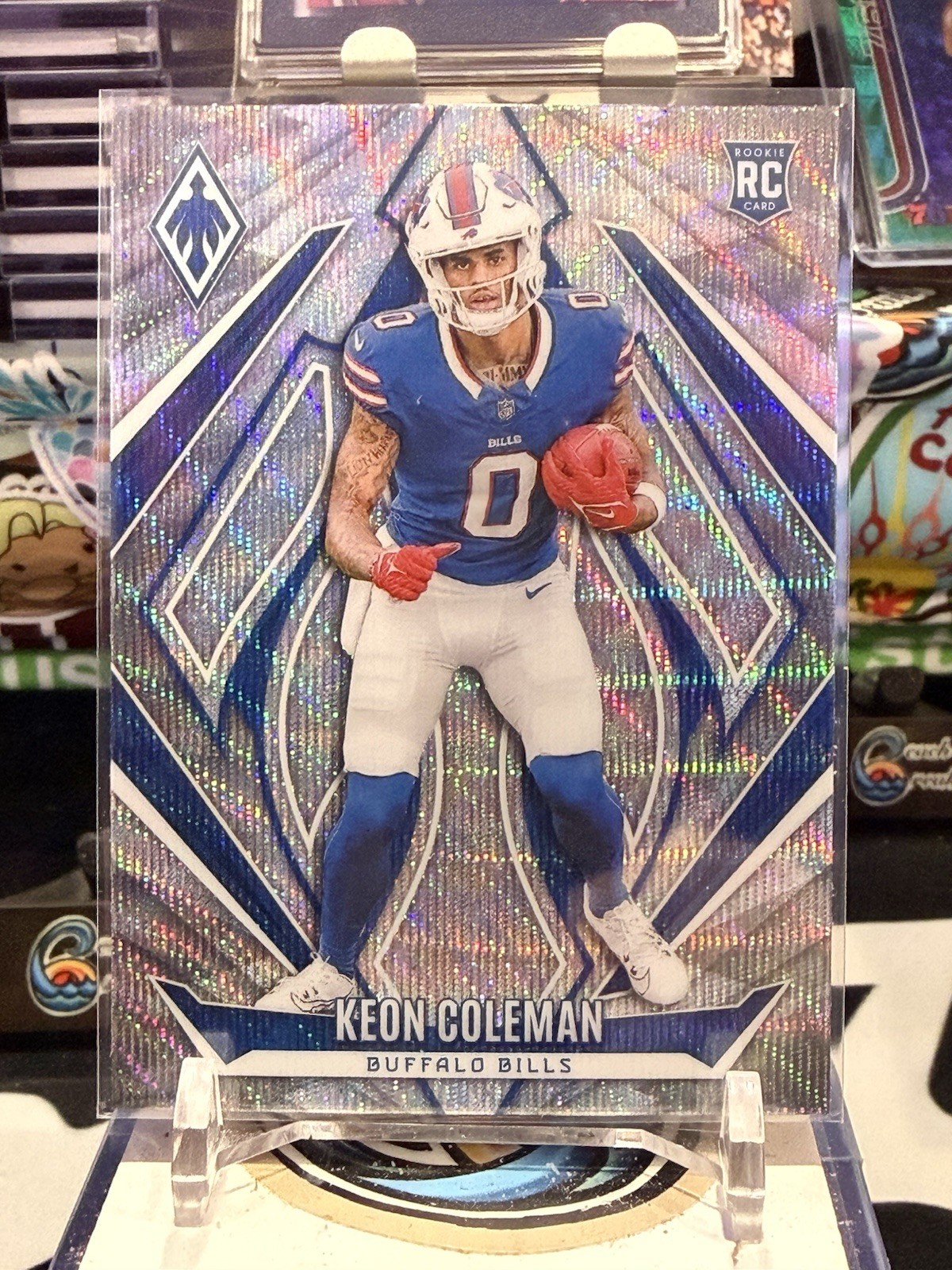 2024 Panini Phoenix Keon Coleman RC #213 Buffalo Bills Silver Wave TZ 13Q