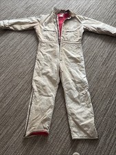 Vintage Key Imperial Insulated Canvas Coveralls Mens Size Large Long