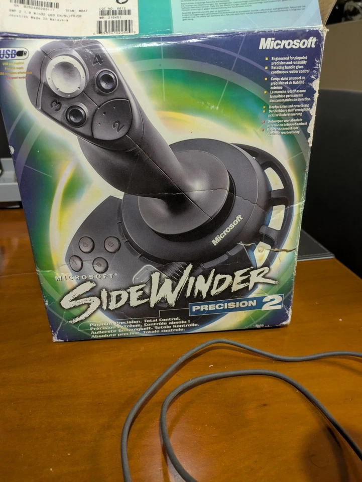 Microsoft Sidewinder Precision 2 Joystick and Sidewinder Game Pad Bundle Boxed - Image 3 of 4