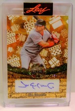 JIM EDMONDS 1/1 ONE OF ONE AUTO LEAF METAL CHRISTMAS HOLIDAY 2025