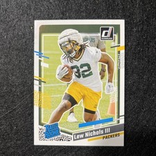 2023 Panini Donruss - Rated Rookie Lew Nichols III #335 (RC)