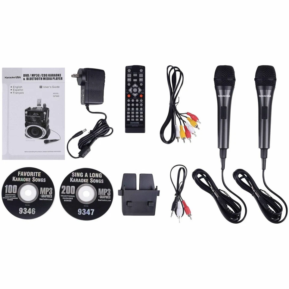 Karaoke USA Bluetooth Karaoke Machine with Synchronized LEDs - GF846 - Image 3 of 4