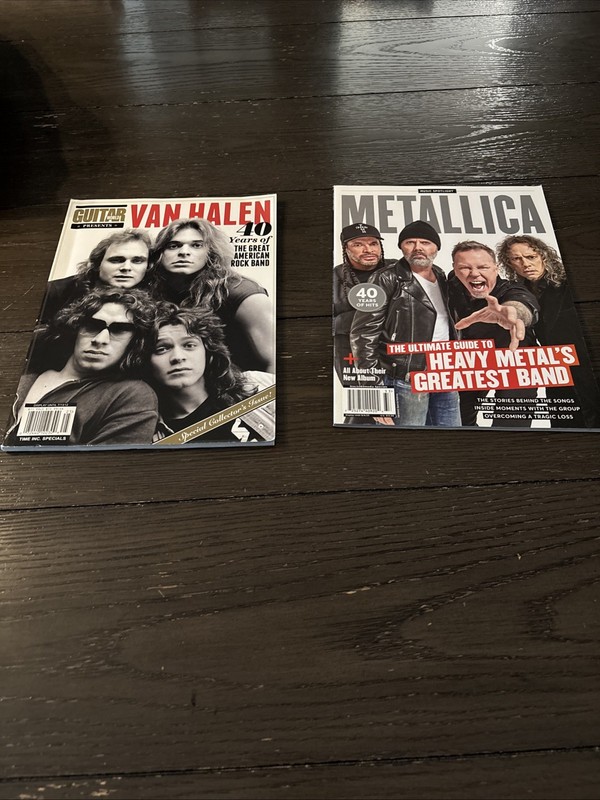 Van Halen Metallica Magazines LOT OOP RARE