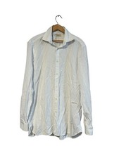 Burberry London Men  s Button Down Shirt Stripes Sz 17 -43 Dress Long Sleeve