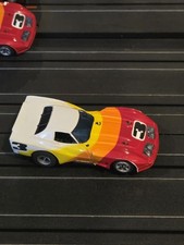 Aurora AFX 1954 CHEVY CORVETTE GT 3 White Yellow Red HO Slot Car Car