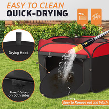 Pop up Chicken Brooder Cover Dual Door Collapsible Large Brooder Box Chicks Tent