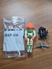 Vintage GI Joe Deep Six 3.75  Action Figure 1989 Hasbro With Helmet And Gun