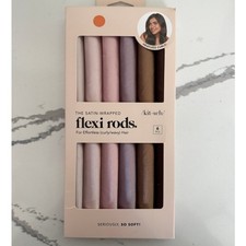 New Kitsch The Satin-Wrapped Flexi Rods 6 Pieces Effortlessly curly/wavy Hair