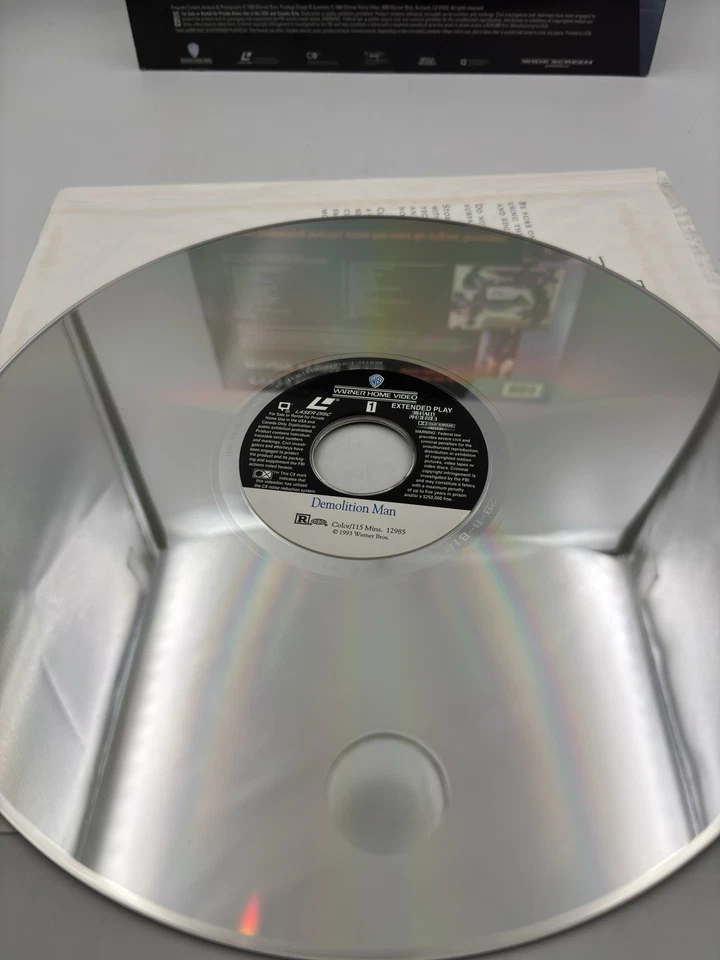 Sylvester Stallone Laserdisc Ld Lot of 2 Cliffhanger/Demolition Man Widescreen Foto 4 de 4