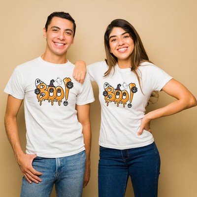 BOO! Halloween T-Shirt | Lustiges Ghost Pumpkin Tee | Spooky Horror Shirt | Trick o