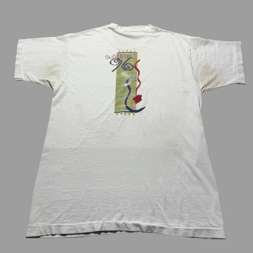 Vintage 90s 1996 SunFest West Palm Beach Florida Souvenir T-Shirt USA Made Large