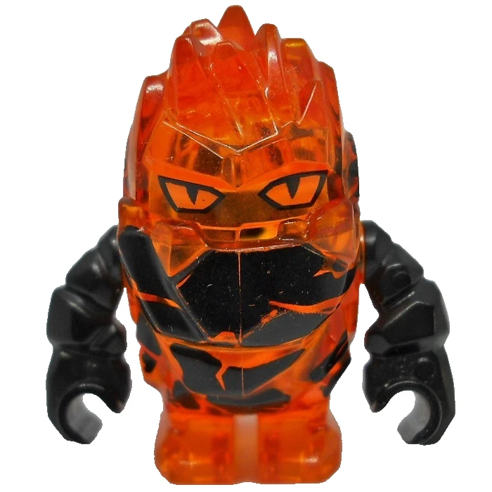 LEGO Power Miners Minifigure Rock Monster Firax Trans-Orange 8189, 8191 New - Изображение 4 из 4