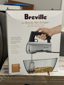 Breville BHM800SIL Handy Mix Scraper Handheld Mixer 9-Speed 220W Silver