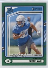 2024 Panini Donruss Rated Rookie Green Press Proof Sione Vaki #332 0ye0