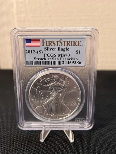 2012-S American Silver Eagle PCGS MS 70 San Francisco First Strike