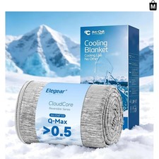 Light Grey Arc-Chill Cooling Blanket, Twin Si...