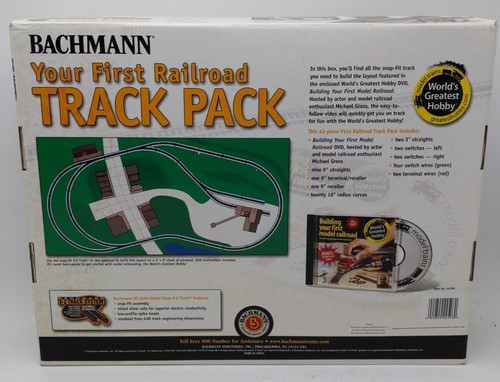 Bachmann 44596 HO Nickel Silver Your First Railroad EZ-Track Expansion Pack - Picture 3 of 4