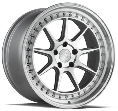 One 18x9.5 Aodhan DS-X DSX 5x114.3 22 Silver Machined Wheel Rim 73.1