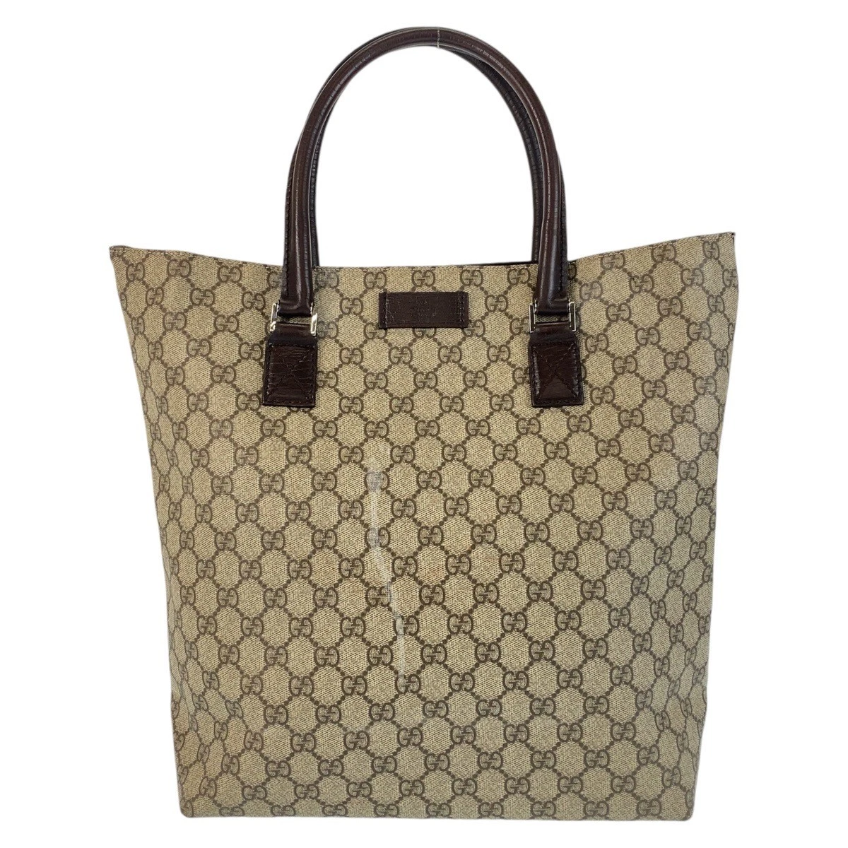 Sac fourre tout femme GUCCI marron GG Supreme toile cuir 131220 t 410293 occasion F