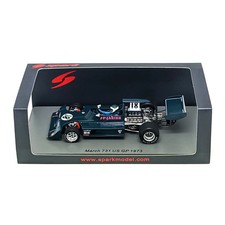 Spark 1/43 March 731 US GP 1973 Jean-Pierre Jarier F1 Model Car with Decals Mini