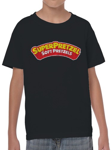 Officially Licensed Super Pretzel Soft Pretzels Classic Logo Youth's T-shirt - Picture 2 of 6